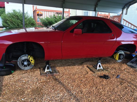 My 928s After my brake job