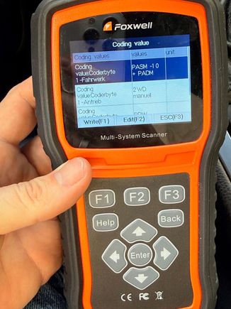 Tried playing with this setting in the PASM module, reverting to PASM -10 (without the PADM function), but it popped a PASM and headlight failure. I was a bit scared but able to revert to normal. oof!

