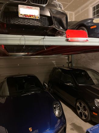 Crappy pic with crappy (regular) garage lighting (it's basically impossible to get a decent pic of all four in there since the lift takes up the entire garage).