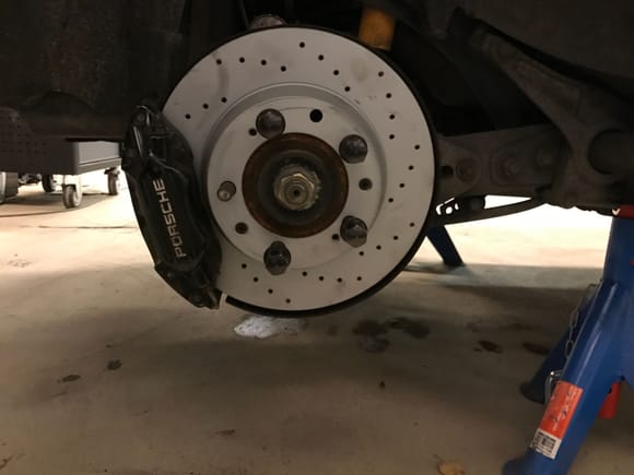 Installed some Zimmermann sport brake disc in the rear today. With ebc NDX brakepads.