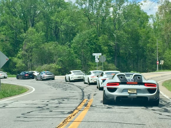how often do you see a lineup like this?... and it went on for 70+ cars!
