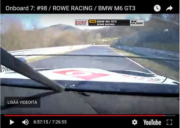 This is just before the collision...M6 is moving diagonally from right to left, he is already over mid-track