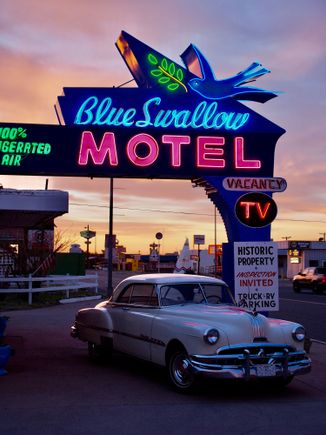 I love old motels such as this very good one in Tucumcari NM