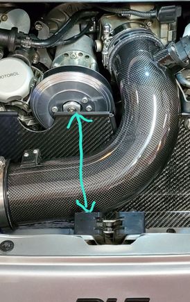 This is the first dimension I need - rear catch at the bolt to the front side of the installed airbox