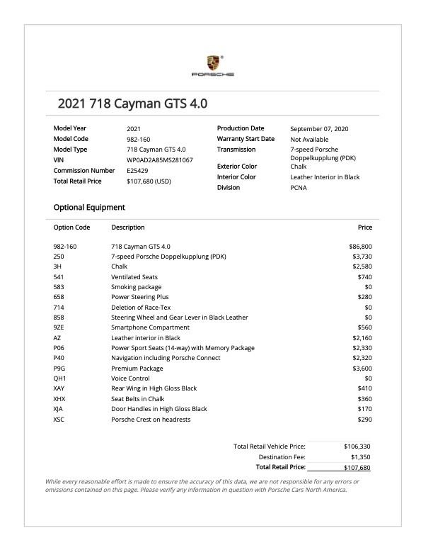 2021 Porsche 718 Cayman - 2021 718 CAYMAN GTS 4.0 - Chalk, Full PPF, CPO thru 12/26 - Used - VIN WP0AD2A85MS281067 - 12,000 Miles - 6 cyl - 2WD - Automatic - Coupe - Gray - Los Angeles, CA 90038, United States