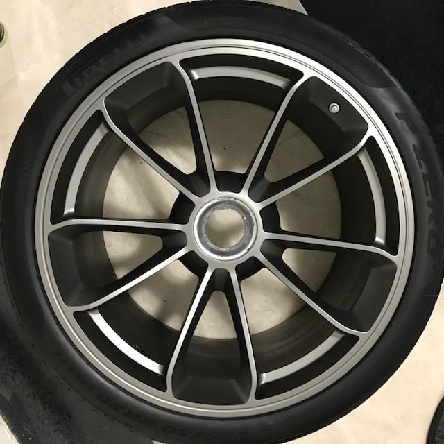 Wheels and Tires/Axles - 991 GT3 OEM wheels in Platinum Satin - Used - 2014 to 2019 Porsche GT3 - Summit, NJ 07901, United States