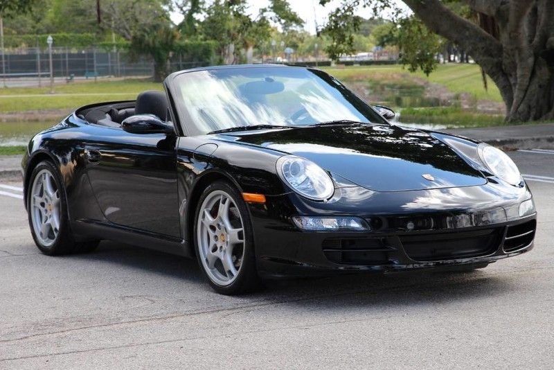 2007 Porsche 911 - 2007 Carrera S Cabriolet - Used - VIN WP0CB29967S777205 - 58,750 Miles - 6 cyl - 2WD - Manual - Convertible - Black - West Palm Beach, FL 33411, United States