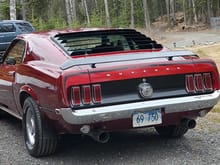 My 69 Mach l.
69 is the year and the 750 is for Mach l but 750 is the speed for Sonic Boom. Mach l speed is 767 mph.

I need to change the plate to 69 767, 

When teenagers ask what it means I tell them it is the HP!
