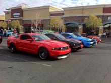 Cars &amp; Coffee, Mustang Alley, 12/29/2012