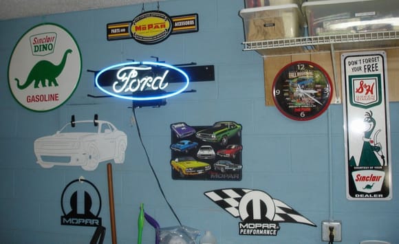 Ford neon sign 2023 in my garage
