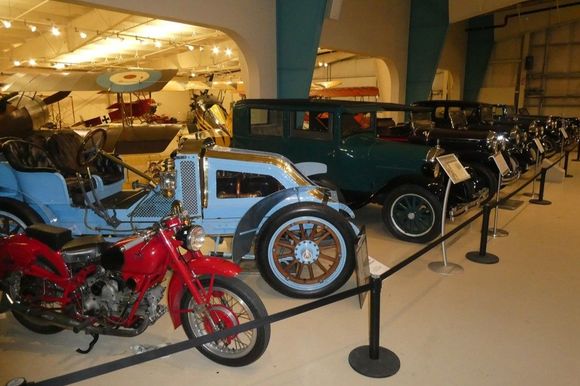 Mostly real old cars at the museum.