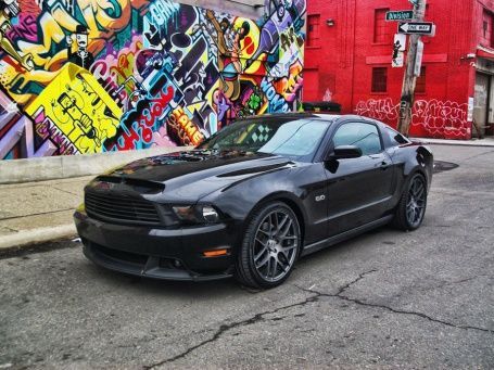 2011 Mustang GT in Eastern Market, Detroit.