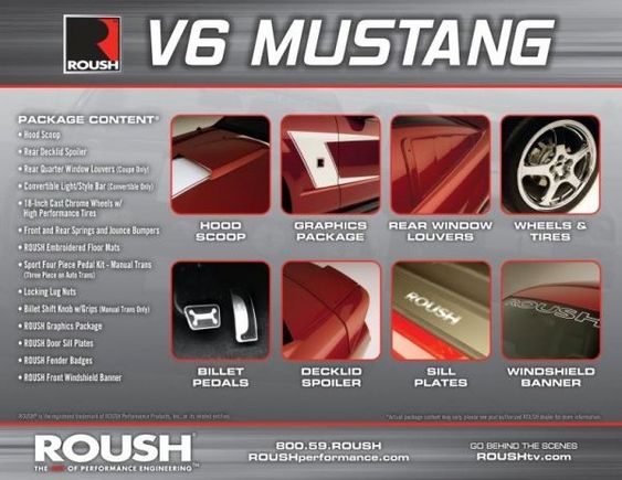 v6 mustang back