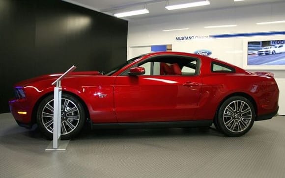 ford racing mustang candy red