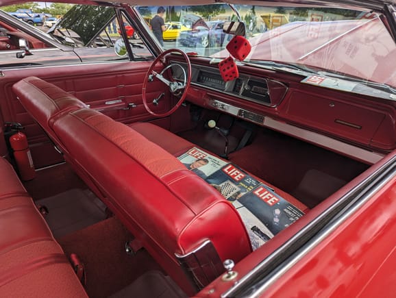 Interior of 66 Chevy Impala 