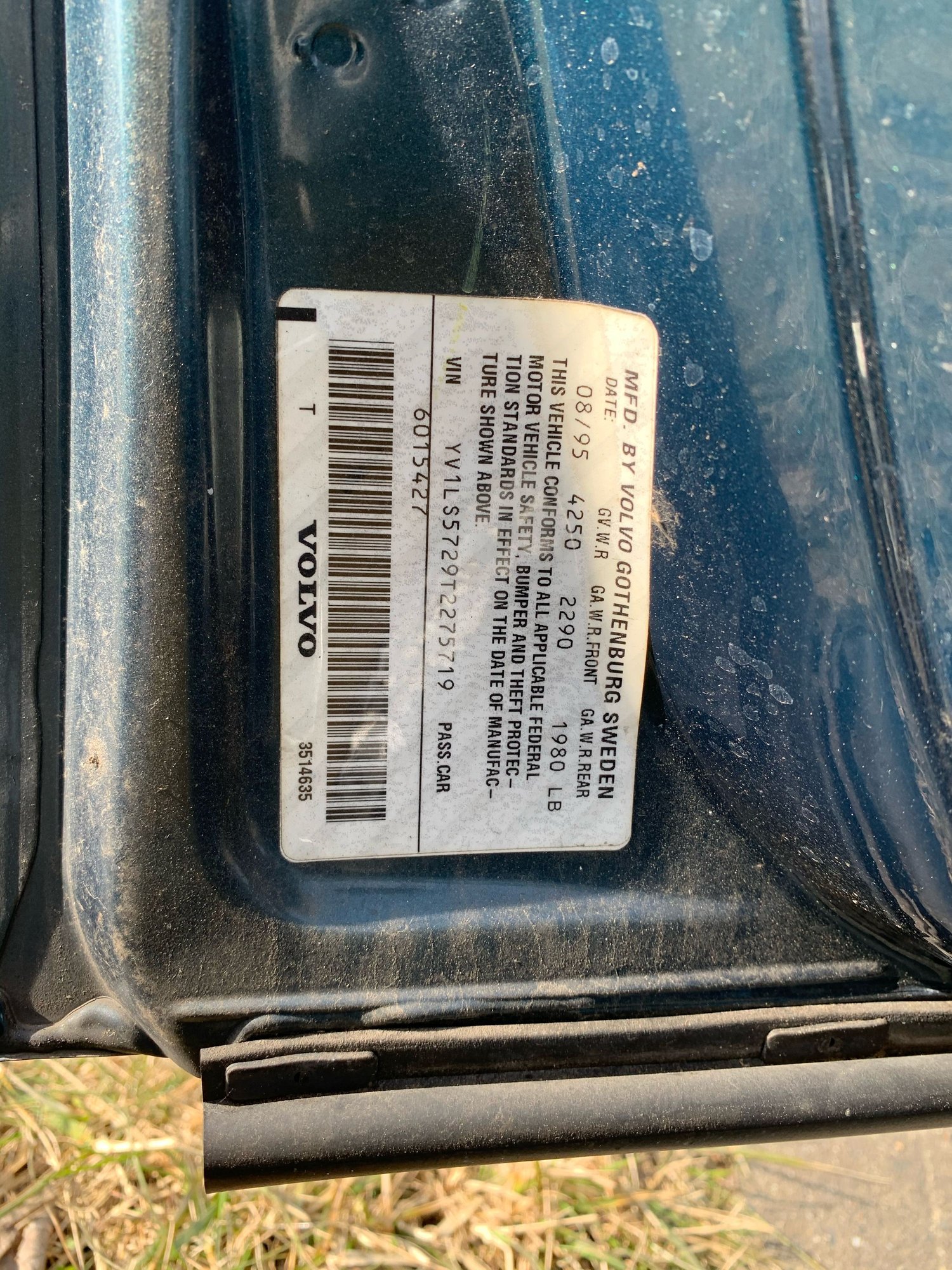 1996 Volvo 850 - '96 850 Turbo Sedan - Used - VIN YV1LS5729T2275719 - 119,000 Miles - 5 cyl - 2WD - Automatic - Sedan - Blue - Princeton, NJ 08852, United States