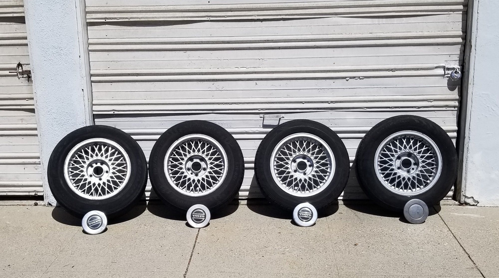 Wheels and Tires/Axles - 15” MULTI-X ALLOY OEM 1990 Volvo 240DL Rims and tires - Used - 1988 to 1993 Volvo 240 - 0  All Models - North Hollywood, CA 91602, United States