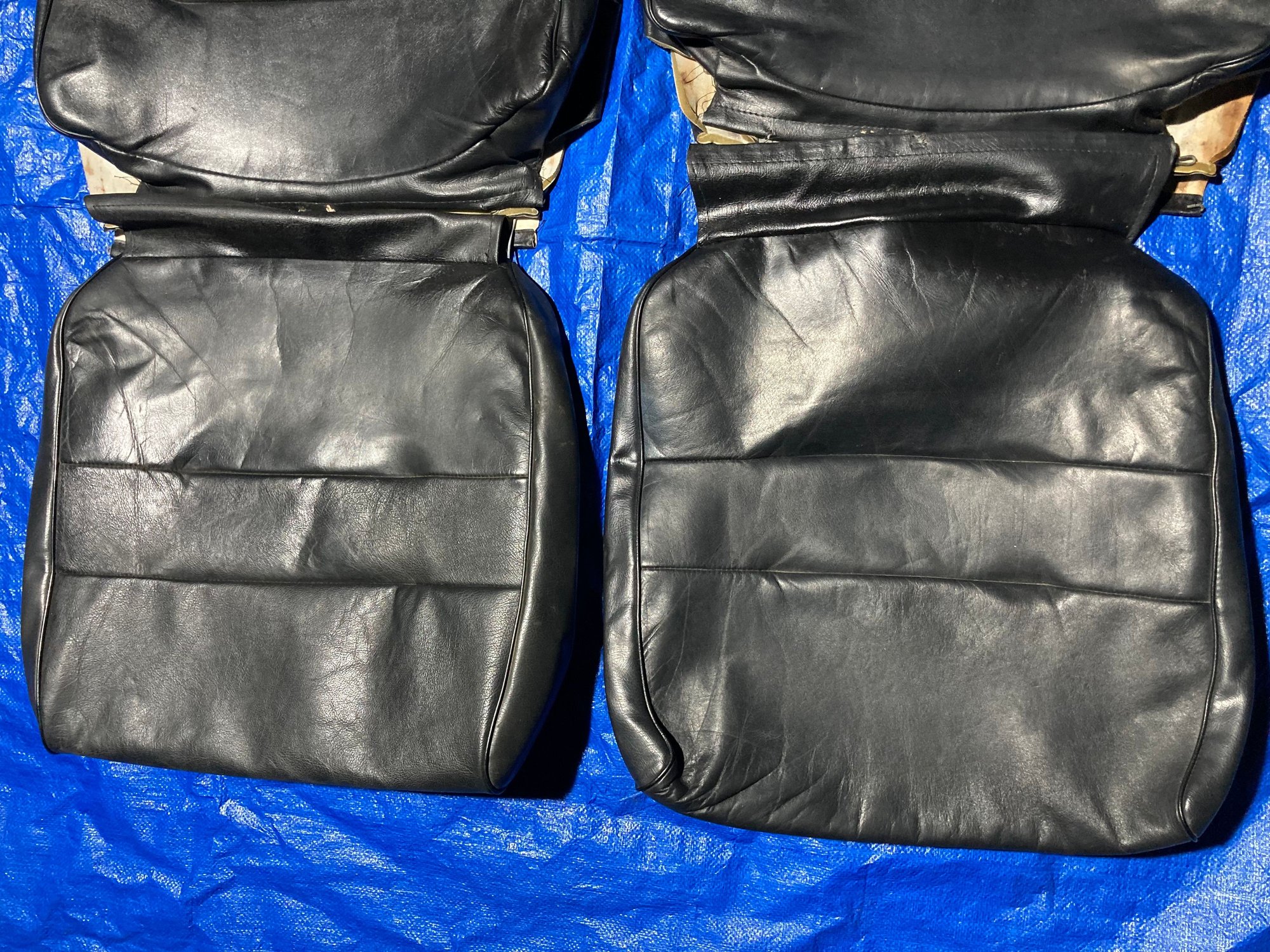 Interior/Upholstery - Volvo 740 744 745 original black both fronts leather seat covers - Used - 1982 to 1992 Volvo 740 - Sacramento, CA 95831, United States