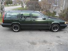 Side view of the green machine