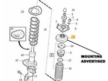 XC90 Damper Struts Exploded Diagram