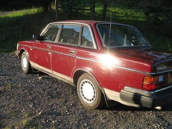 1988 240DL to replace 1986 240DL. Later assigned to older daughter then to twins who were rear-ended in freeway entry ramp.  This car protected them.