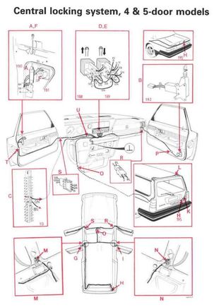 1991 240 Power Locks wiring locator