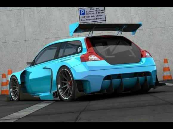 2009 Volvo C30 Racer from Vizualtech Design Rear Angle Tilt 1920x1440