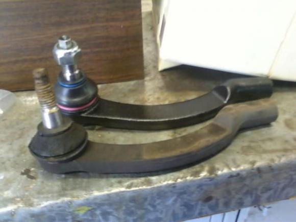 old and new tie rods