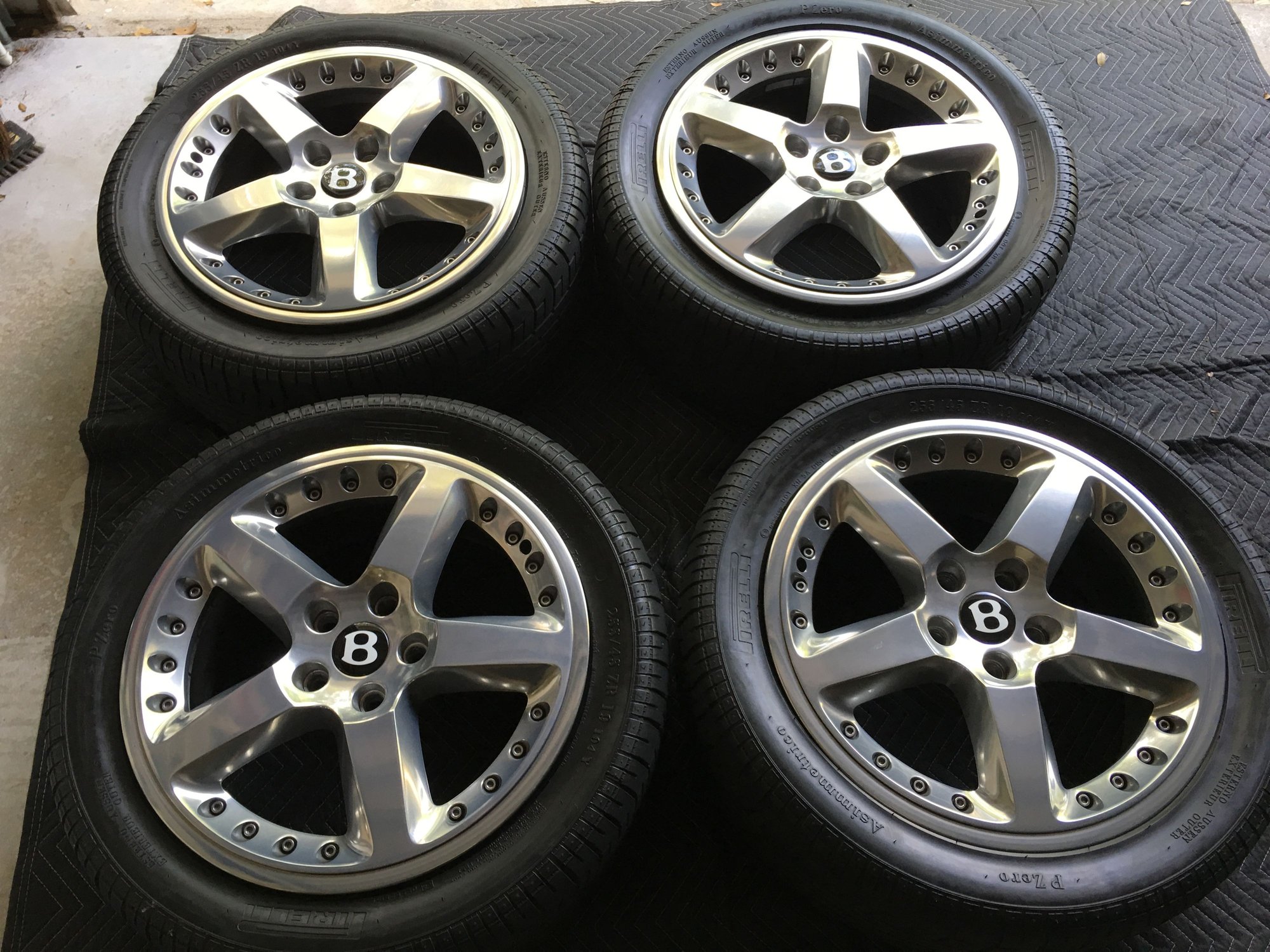 Bentley Arnage 19" Wheels & Pirelli Tires - OEM Genuine - Set of 4