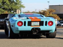 Legendary beast! This Ford GT Gulf Livery Hennessey was seen leaving Richmond Cars & Coffee in Virginia weeks ago. What a wonderful color combination.