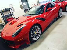 Carlo Sandrin found this Red Ferrari F12 TDF at the back of this workshop in Sterling, Virginia. This is a great spec, too!