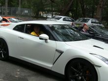 R35 GTR - amazing performance - love Turbos. Fastest car on the day by a long shot.