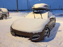 -15 degrees in Bozeman with a light dusting of snow to start our morning drive