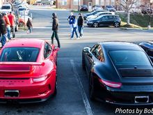 Porsches.