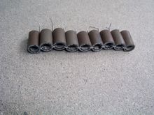 I used about 13 - 1" pieces of 3/8" air hose tied together with safety wire