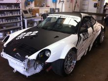 RSR before front reinforcement plate replacement