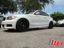 BMW 1 series with 19&quot; HRE 890R in Gloss Black finish
19x8 and 19x9 with 225/35/19 and 255/30/19