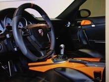 orange 911 interior