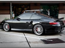 Precision's turbo - 997 TA style side skirts, strosek style wing, TA rear kit and intake splitters, TA style front
