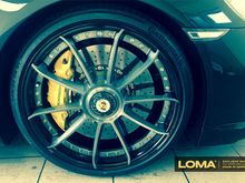 PORSCHE 991 TURBO S WITH 21″ FORGED RIMS BY LOMA WHEELS