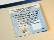 Parking Pass - Number and QR removed for security