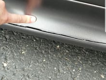 In the process of relocating and had my V8V delivered today...   Completely destroyed my passenger side sill.  At first i thought it was just a bad scratch in the new wrap job, but when i pressed on it, i saw it was completely cracked. 