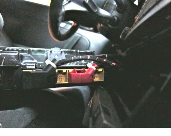 Back of control unit 