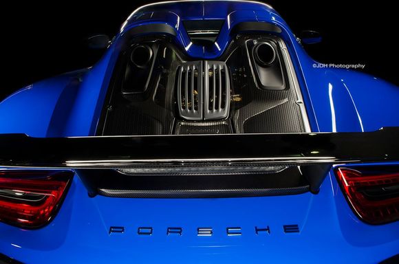 918 Spyder in Voodoo blue.