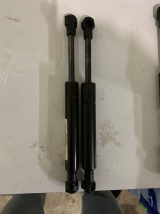 Lift support depot on the left
OEM on the right