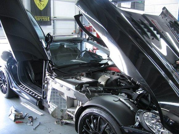 QuickSilver Sports Pipes on a Blacked out Mclaren Mercedes SLR #quicksilverequipped