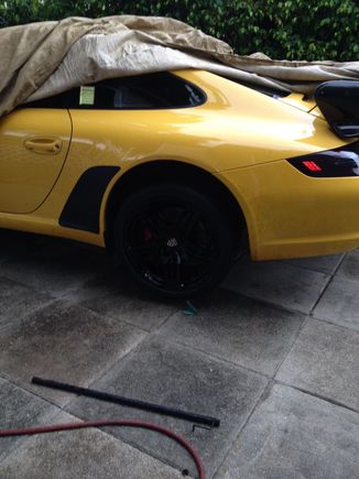 Black turbo wheels 9/14