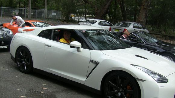 R35 GTR - amazing performance - love Turbos. Fastest car on the day by a long shot.