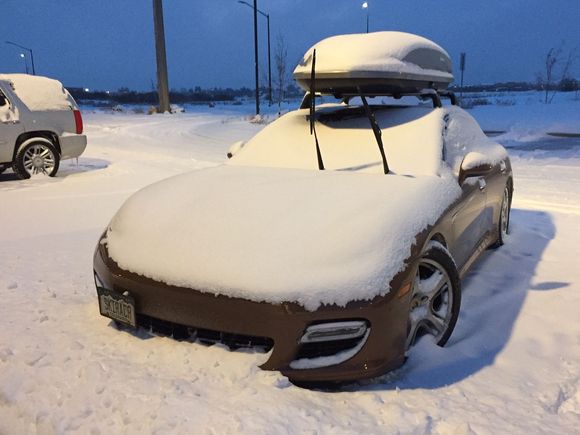 -15 degrees in Bozeman with a light dusting of snow to start our morning drive