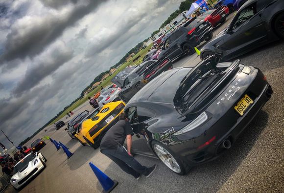 Dave's idling in line to make a pass, no pushing, no pouring water on intercoolers.